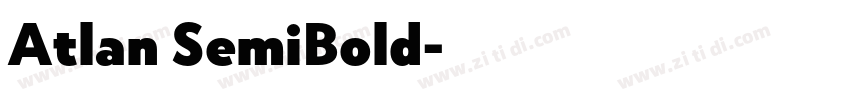 Atlan SemiBold字体转换